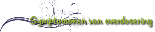 Symptomonen van overdosering